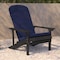 Flash Furniture SLT Gray Adirondack Chairs with Blue Cushions, 2PK 2-JJ-C14501-CSNBL-SLT-GG - alternate 9